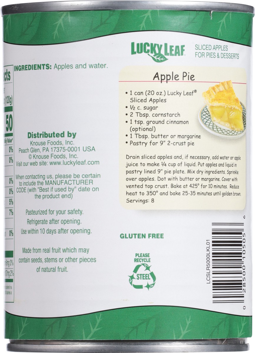 slide 2 of 12, Lucky Leaf Sliced Apples 20 oz, 20 oz