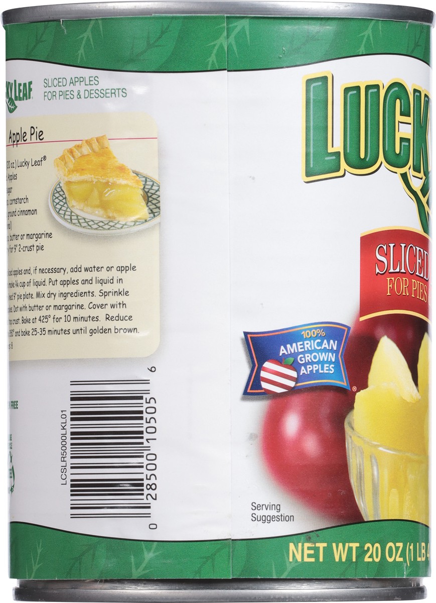 slide 10 of 12, Lucky Leaf Sliced Apples 20 oz, 20 oz