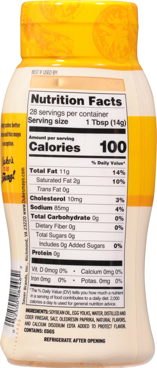 slide 5 of 9, Duke's Bold & Creamy Bacon & Tomato Flavored Mayonnaise 14 fl oz, 14 fl oz