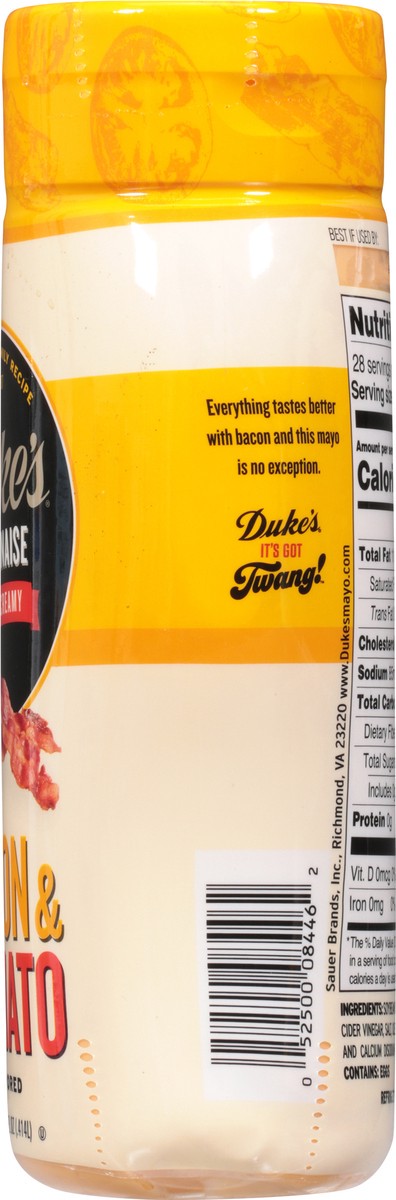 slide 8 of 9, Duke's Bold & Creamy Bacon & Tomato Flavored Mayonnaise 14 fl oz, 14 fl oz
