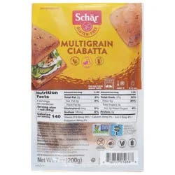 Schär Gluten-Free Multigrain Ciabatta 7 oz