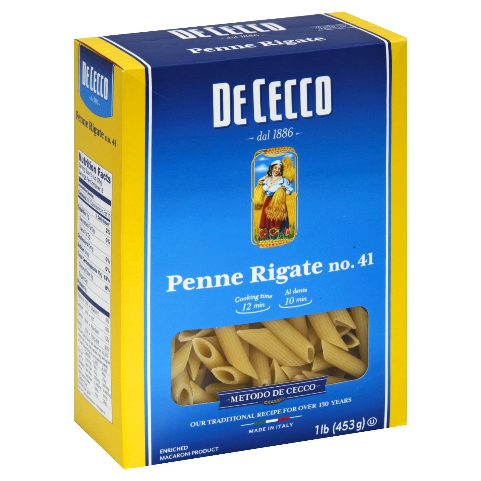 slide 1 of 6, De Cecco Penne Rigate Pasta, 16 oz