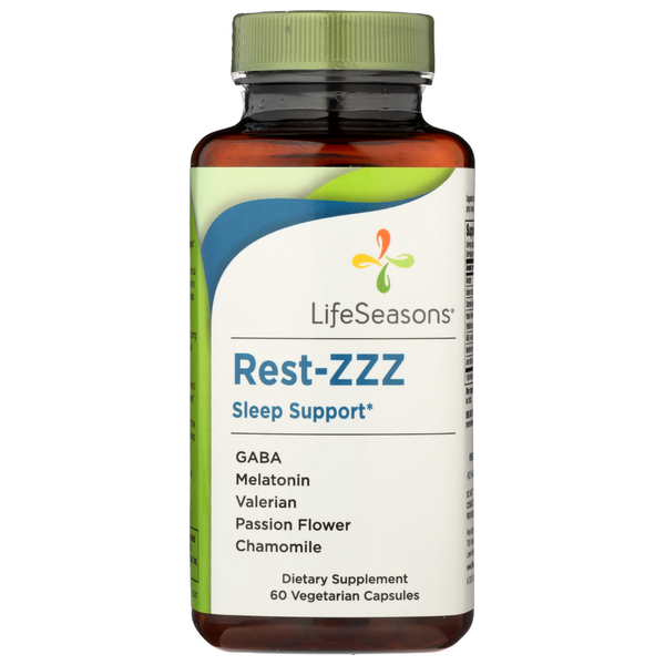 slide 1 of 1, LifeSeasons Rest-ZZZ Sleep Support Vegicaps, 60 ct