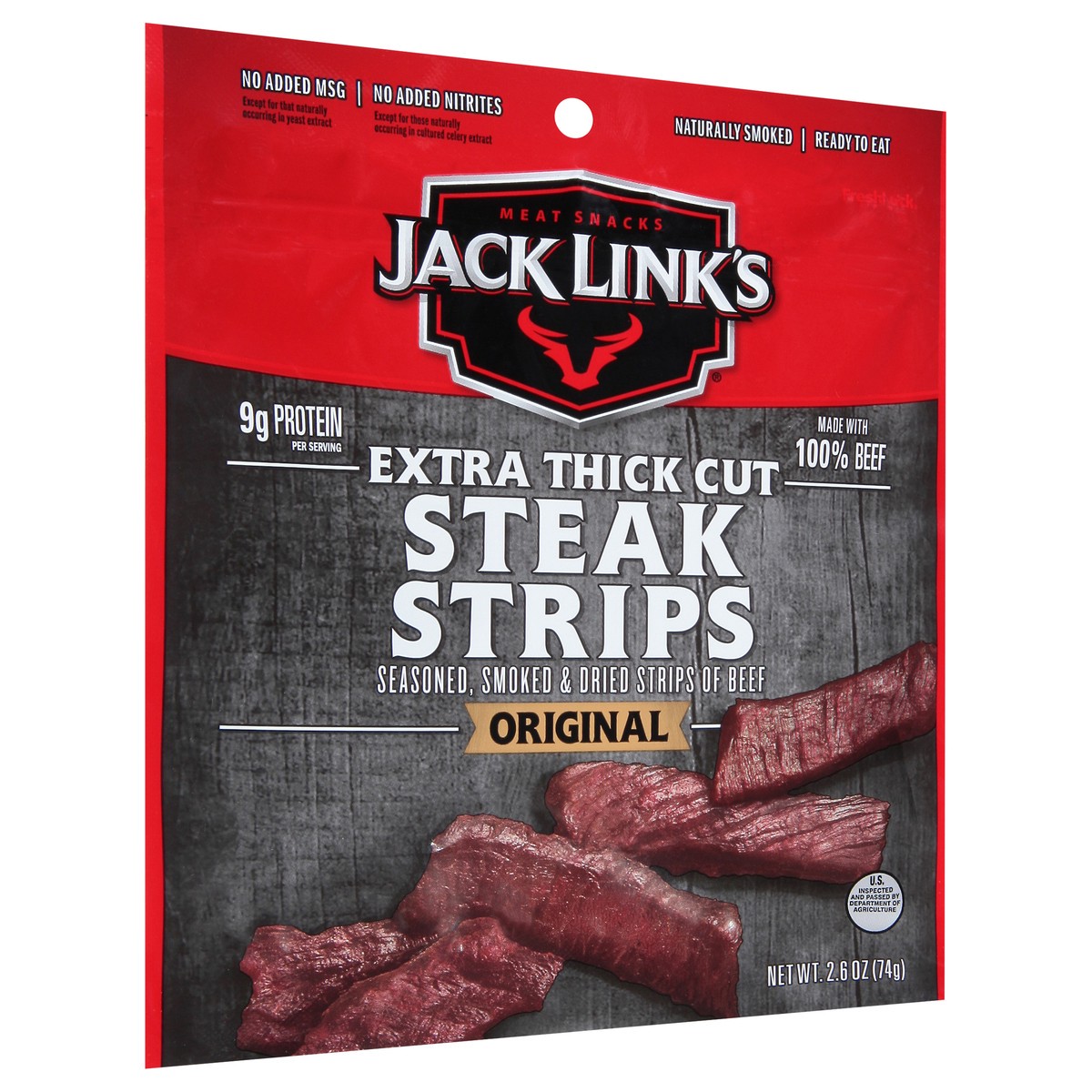 slide 2 of 9, Jack Link's Original Premium Beef Steak Strips, 2.6 oz