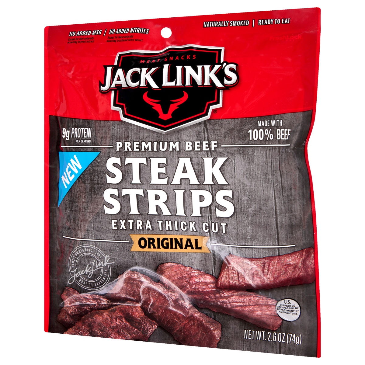 Jack Link's Original Premium Beef Steak Strips 2.6 oz | Shipt