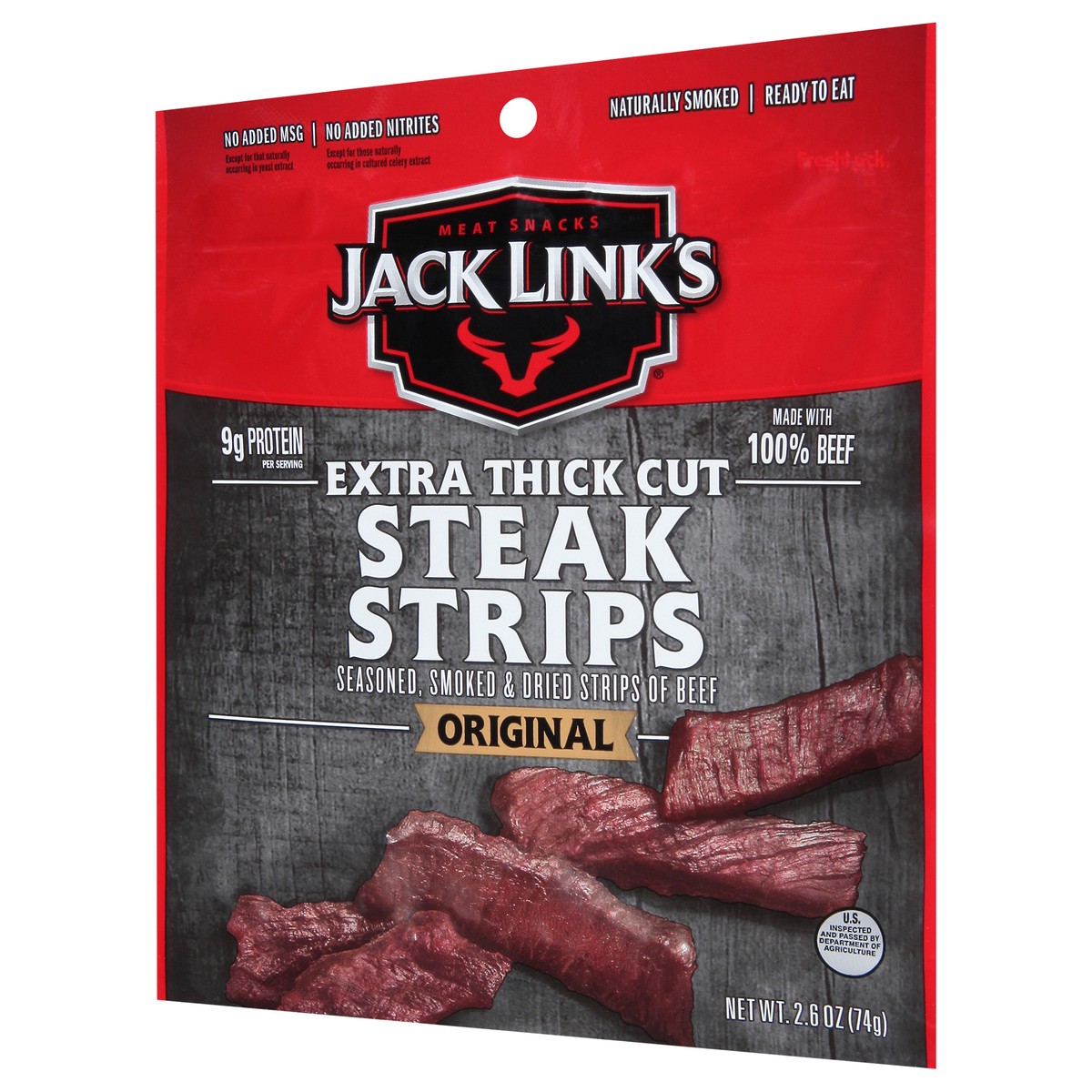 slide 4 of 9, Jack Link's Original Premium Beef Steak Strips, 2.6 oz
