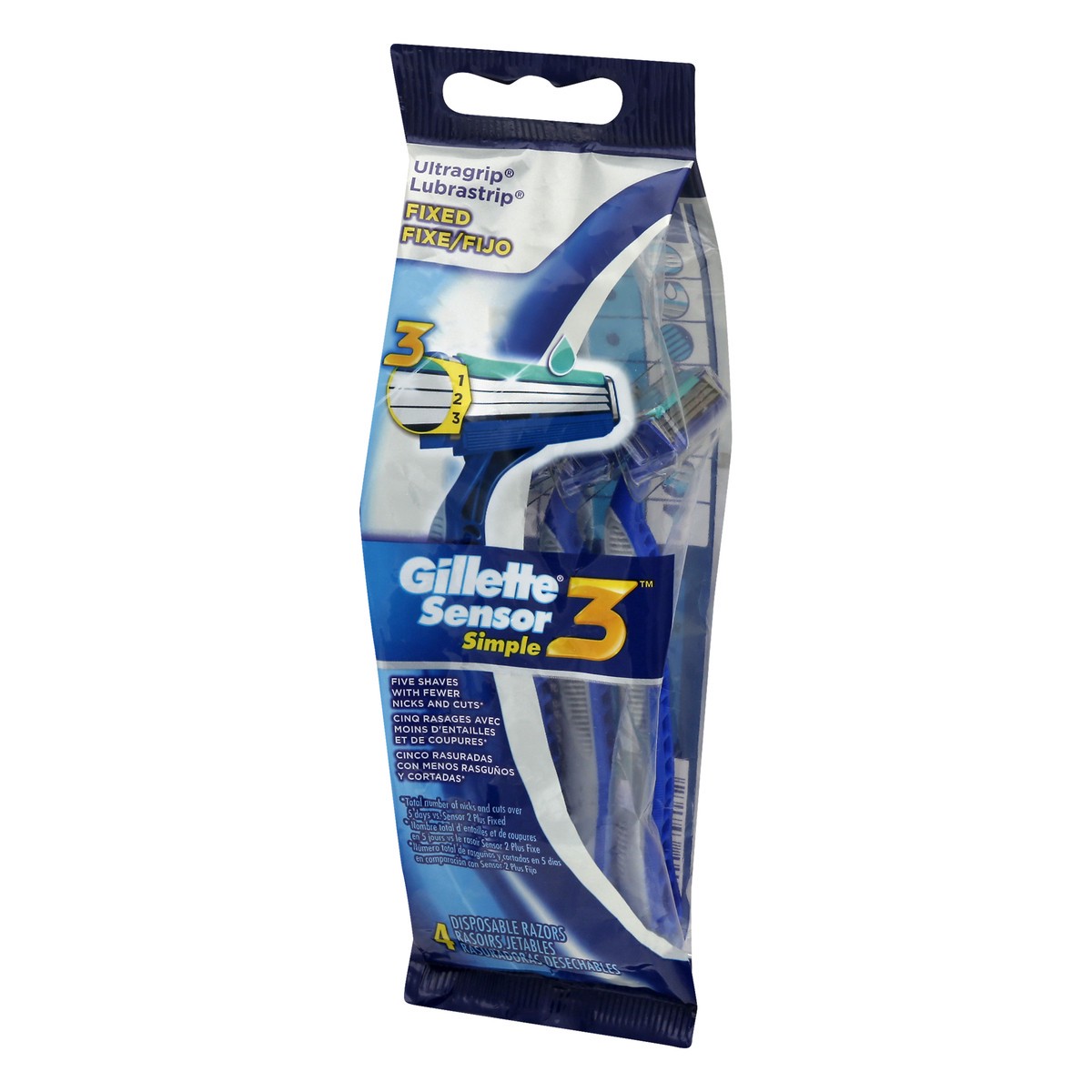 slide 2 of 11, Gillette Sensor Simple Disposable Razor, 1 ct