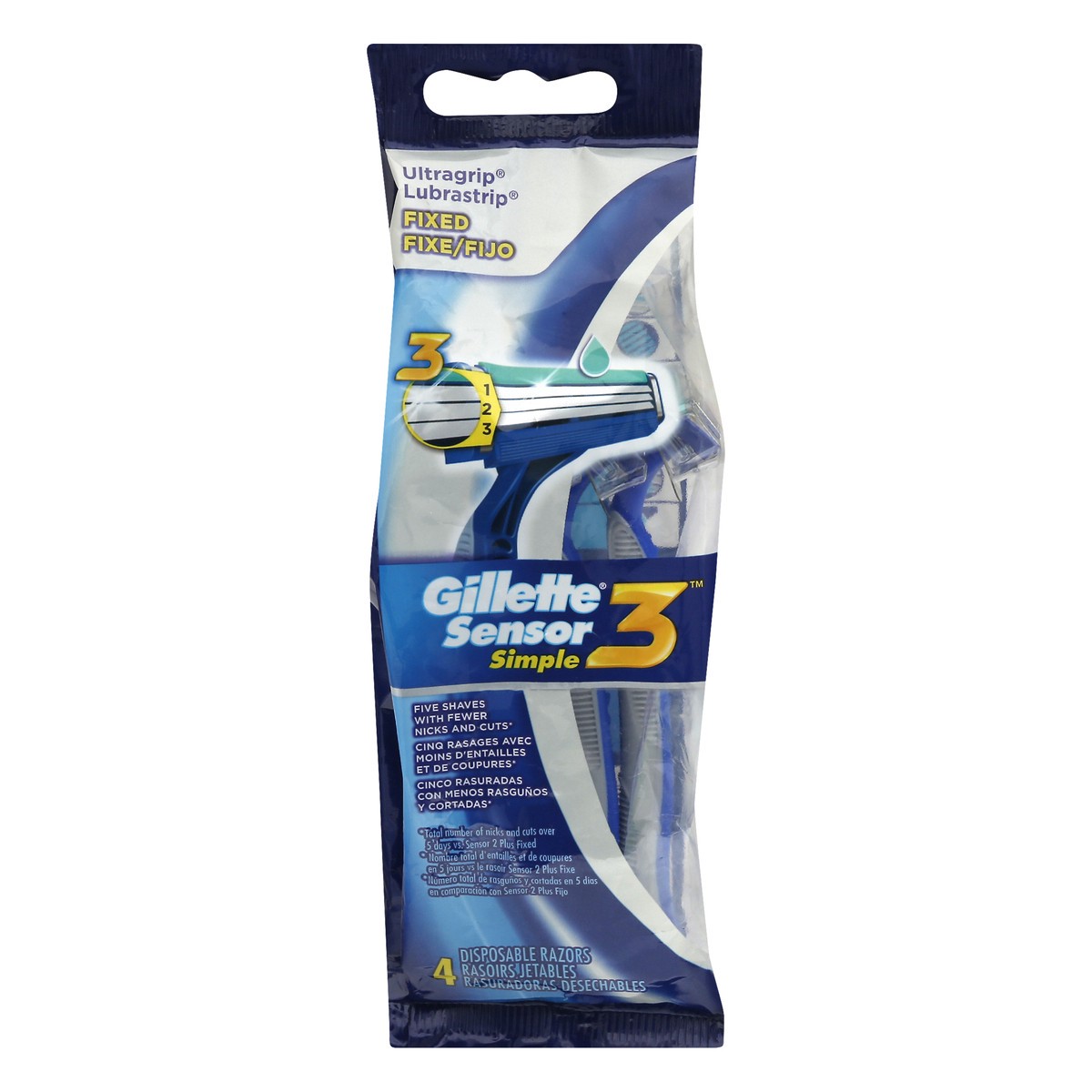 slide 6 of 11, Gillette Sensor Simple Disposable Razor, 1 ct