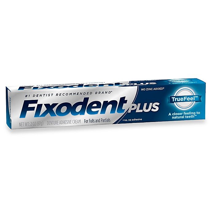 slide 2 of 3, Fixodent Plus Denture Adhesive Cream, 2 oz