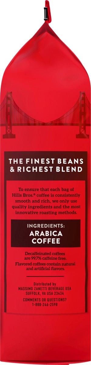 slide 7 of 11, Hills Bros. Dark Roast Whole Bean Arabica Dark Satin Coffee 32 oz, 32 oz