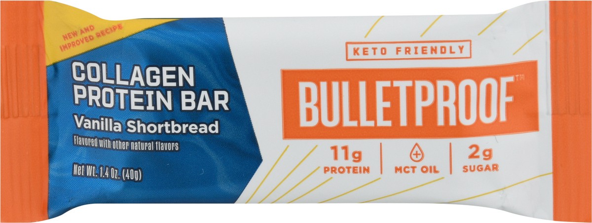 slide 1 of 9, Bulletproof Vanilla Shortbread Collagen Protein Bar 1.4 oz, 1.4 oz