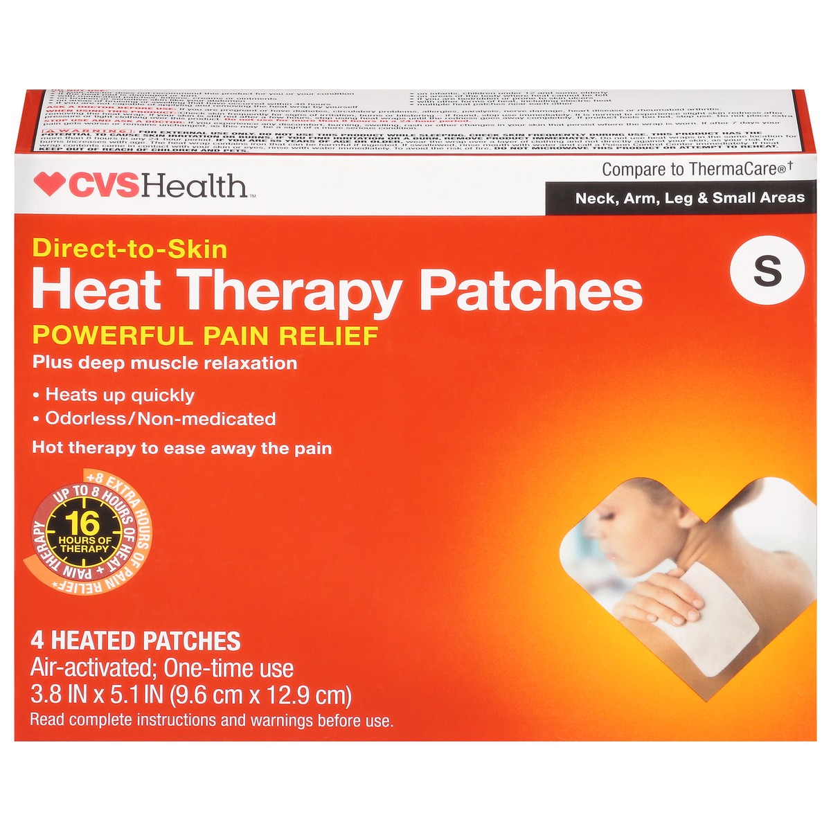 slide 4 of 15, CVS Health Heat Therapy Patches, Small, 4Ct, 1 ct