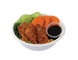 Grilled Salmon Bowl With Yakisoba