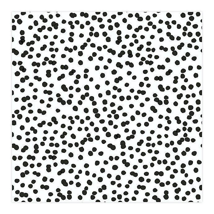 slide 1 of 8, RoomMates Confetti Peel and Stick Wallpaper - Black/White, 1 ct