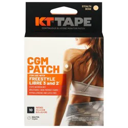 KT Tape Stealth Beige CGM Patch 10 ea