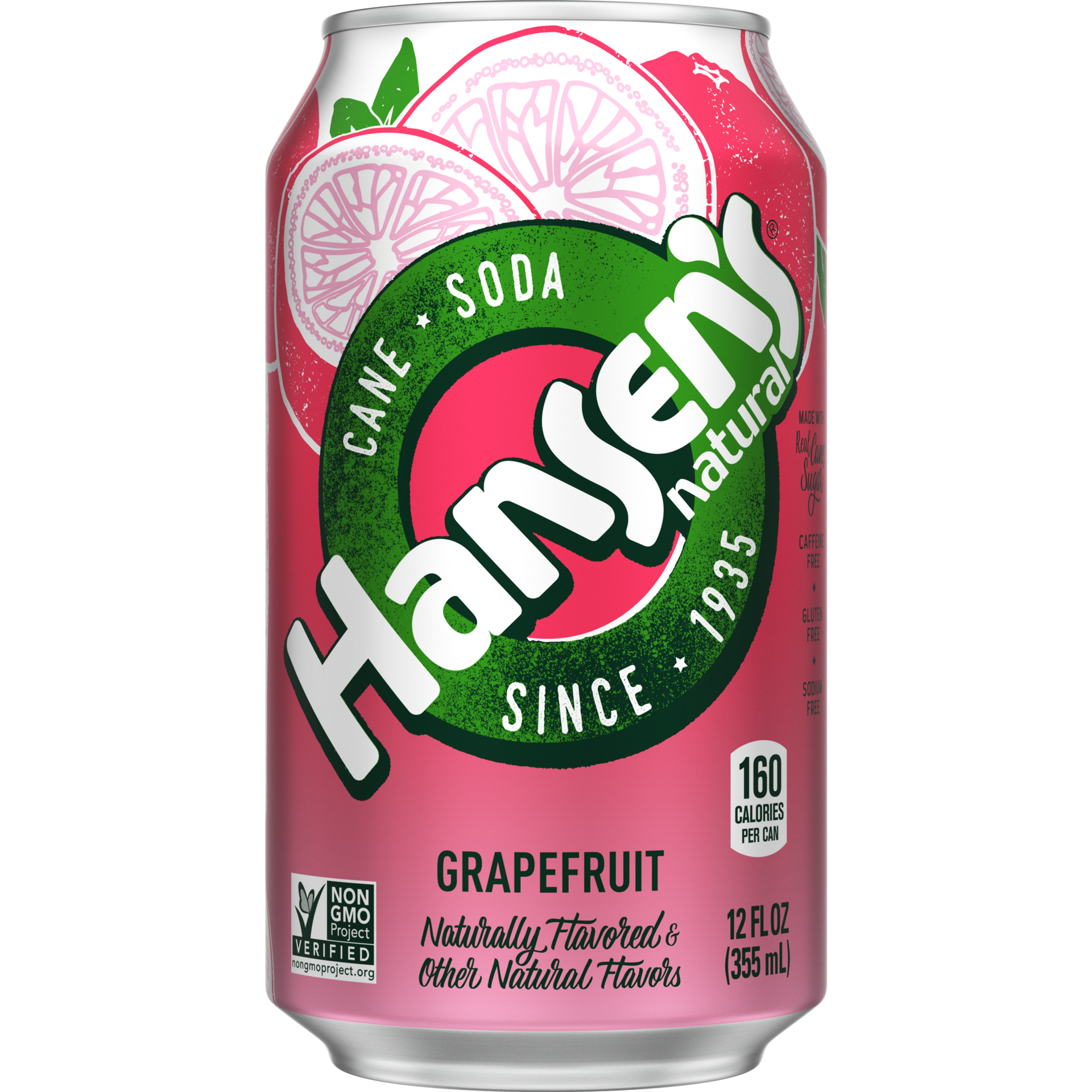 slide 1 of 8, Hansen's Grapefruit Can- 12 fl oz, 12 fl oz