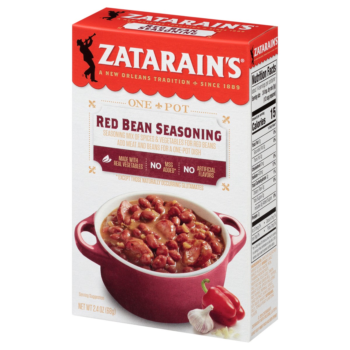 slide 4 of 9, Zatarain's Red Bean Seasoning, 2.4 oz