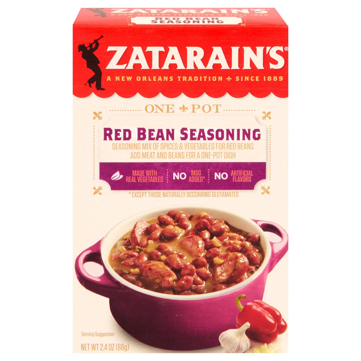 slide 1 of 9, Zatarain's Red Bean Seasoning, 2.4 oz, 2.4 oz