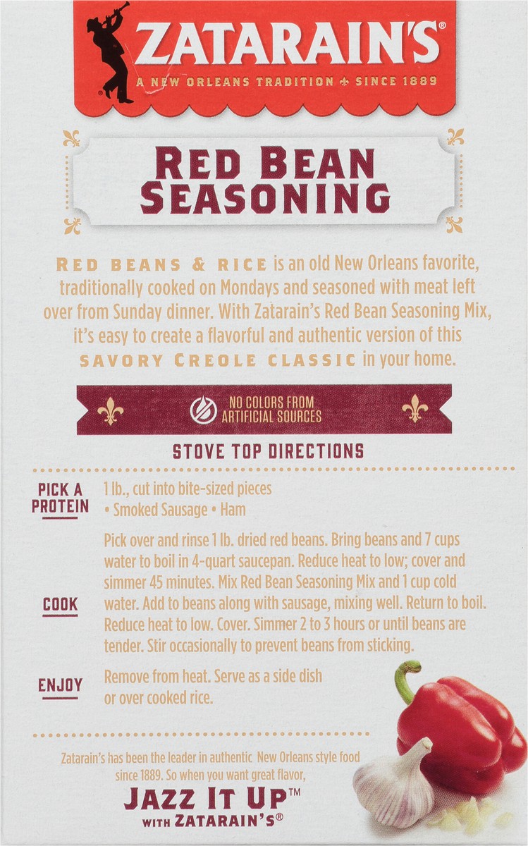 slide 5 of 9, Zatarain's Red Bean Seasoning, 2.4 oz
