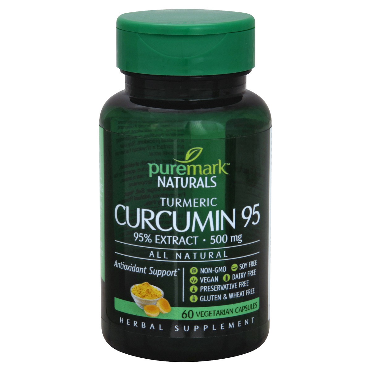 slide 2 of 3, Puremark Naturals Turmeric Curcumin 95 60 ea, 60 ct