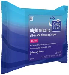 Clean & Clear Facial Cleansing Wipes, Wipes, Combination Skin Skin