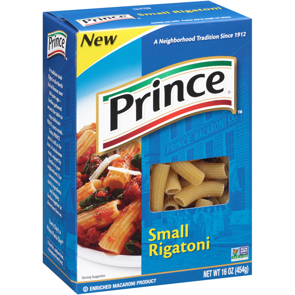 slide 1 of 1, Prince Pasta Rigatoni Small - 16 Oz, 16 oz