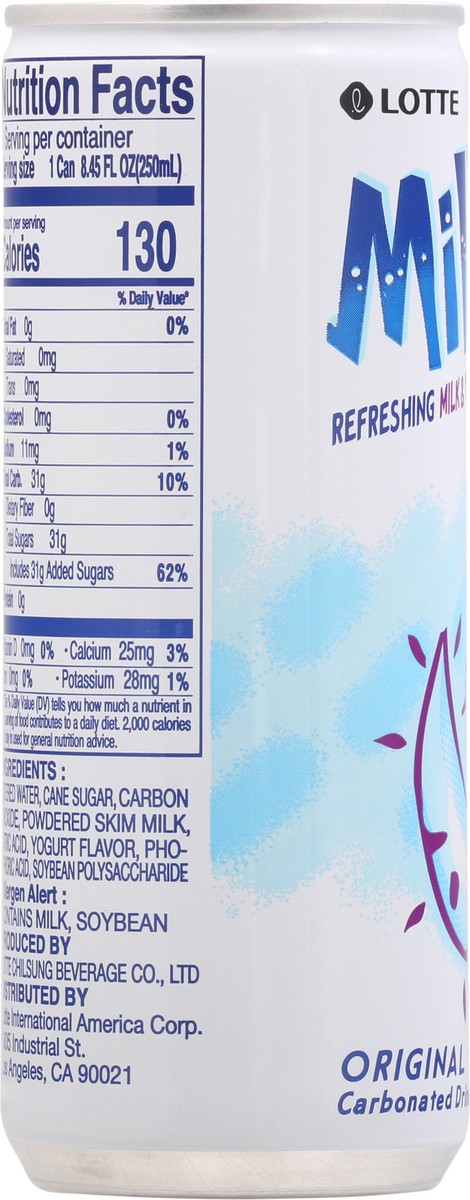 slide 6 of 14, Lotte Milkis Milk & Yogurt Flavor Carbonated Drink 8.45 fl oz, 8.45 fl oz