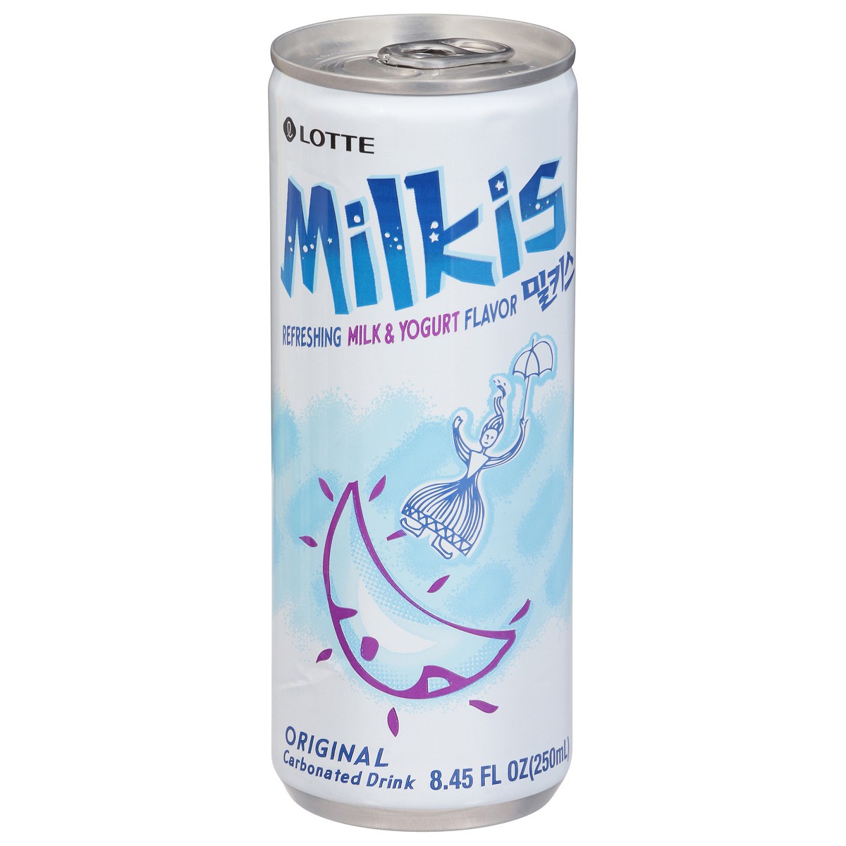 slide 1 of 14, Lotte Milkis Milk & Yogurt Flavor Carbonated Drink 8.45 fl oz, 8.45 fl oz