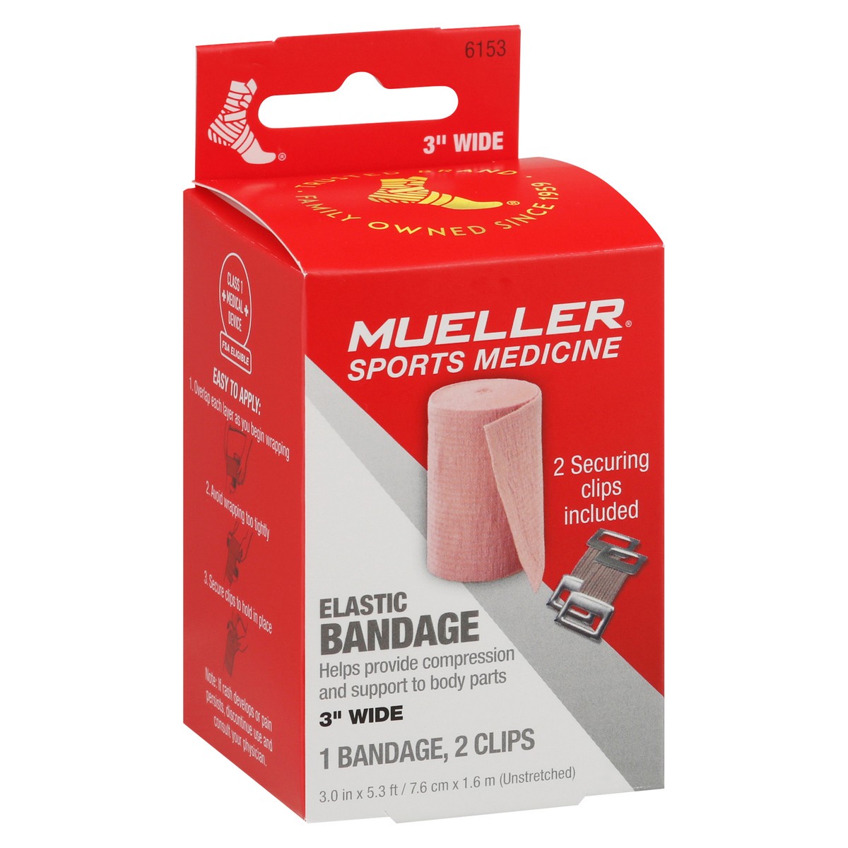 slide 10 of 11, Mueller 3 Inch Wide Elastic Bandage 1 ea, 1 ct