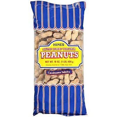 slide 1 of 1, Hines Roasted & Salted Jumbo Virginia in Shell Peanuts, 1 lb