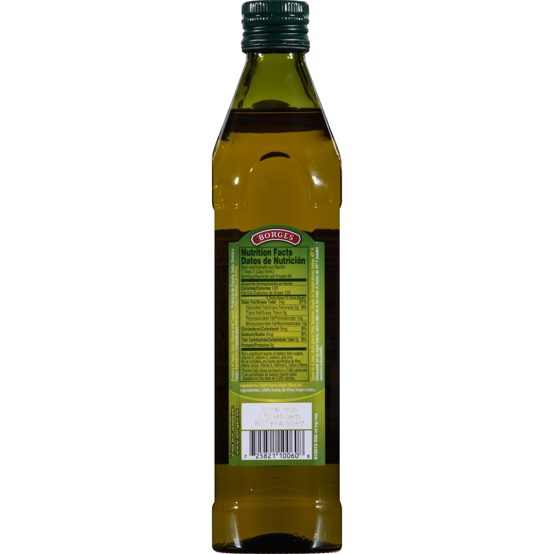 slide 6 of 8, Borges Extra Virgin Olive Oil, 16.9 fl oz
