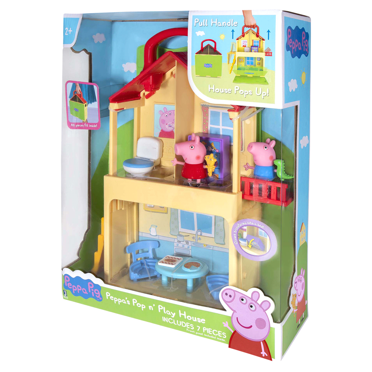 slide 1 of 1, Peppa Pig Pop 'N Play House Playset, 1 ct