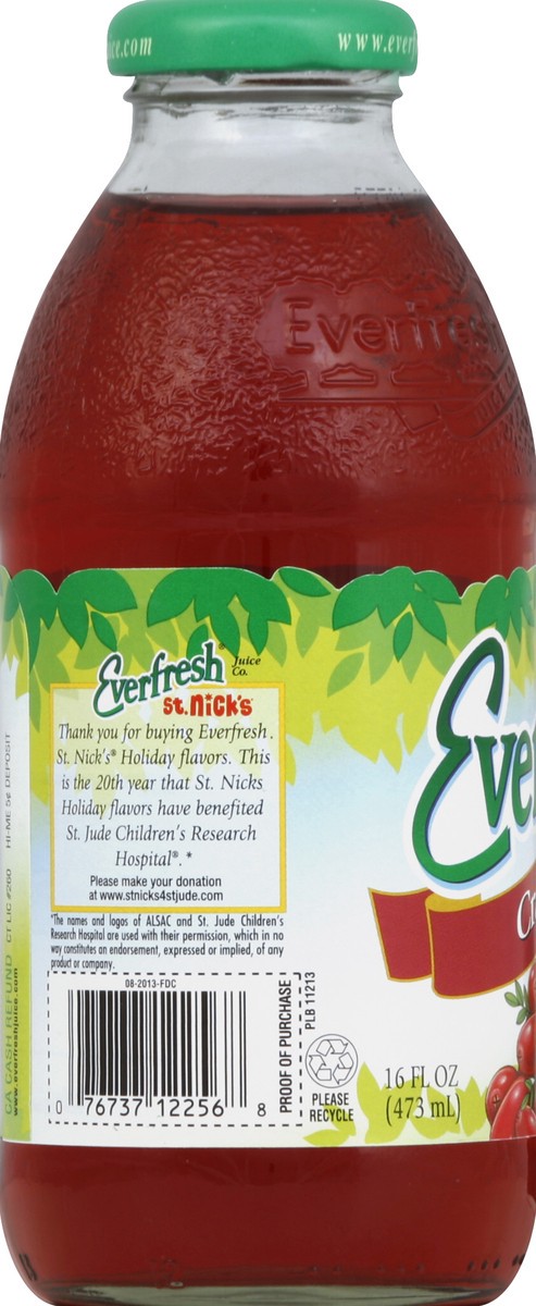 slide 2 of 4, Everfresh Cranberry Juice - All Natural - 16 fl oz, 16 fl oz