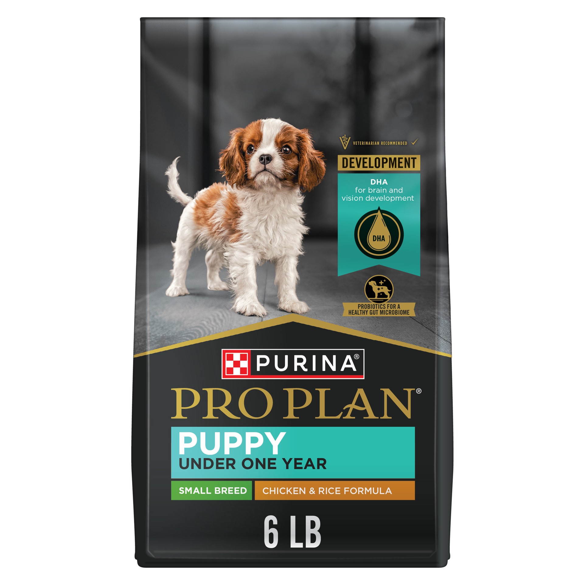 slide 1 of 8, Pro Plan Purina Pro Plan High Protein Small Breed Puppy Food DHA Chicken & Rice Formula, 6 lb