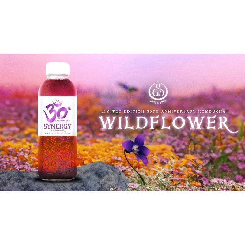 slide 2 of 3, GT's 30th Anniversary Wildflower Kombucha - 16 fl oz, 16 fl oz