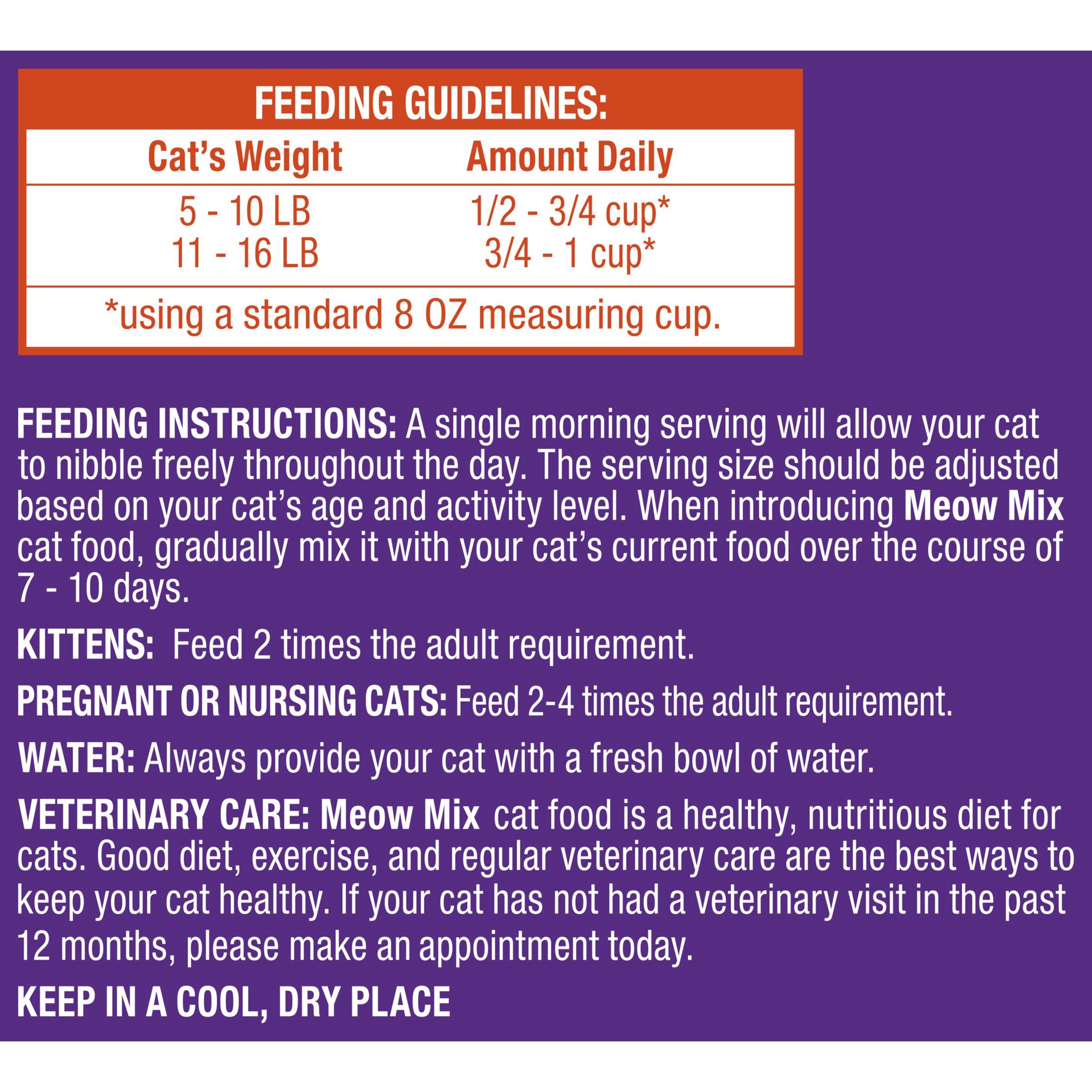 slide 6 of 6, Meow Mix Original Choice Dry Cat Food, 18-Ounce, 18 oz