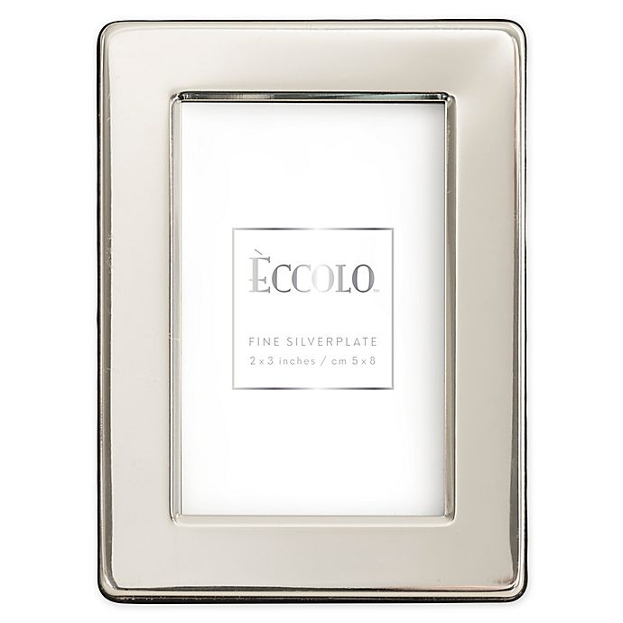 slide 1 of 1, Eccolo Silver Plated Frame, 2 in x 3 in