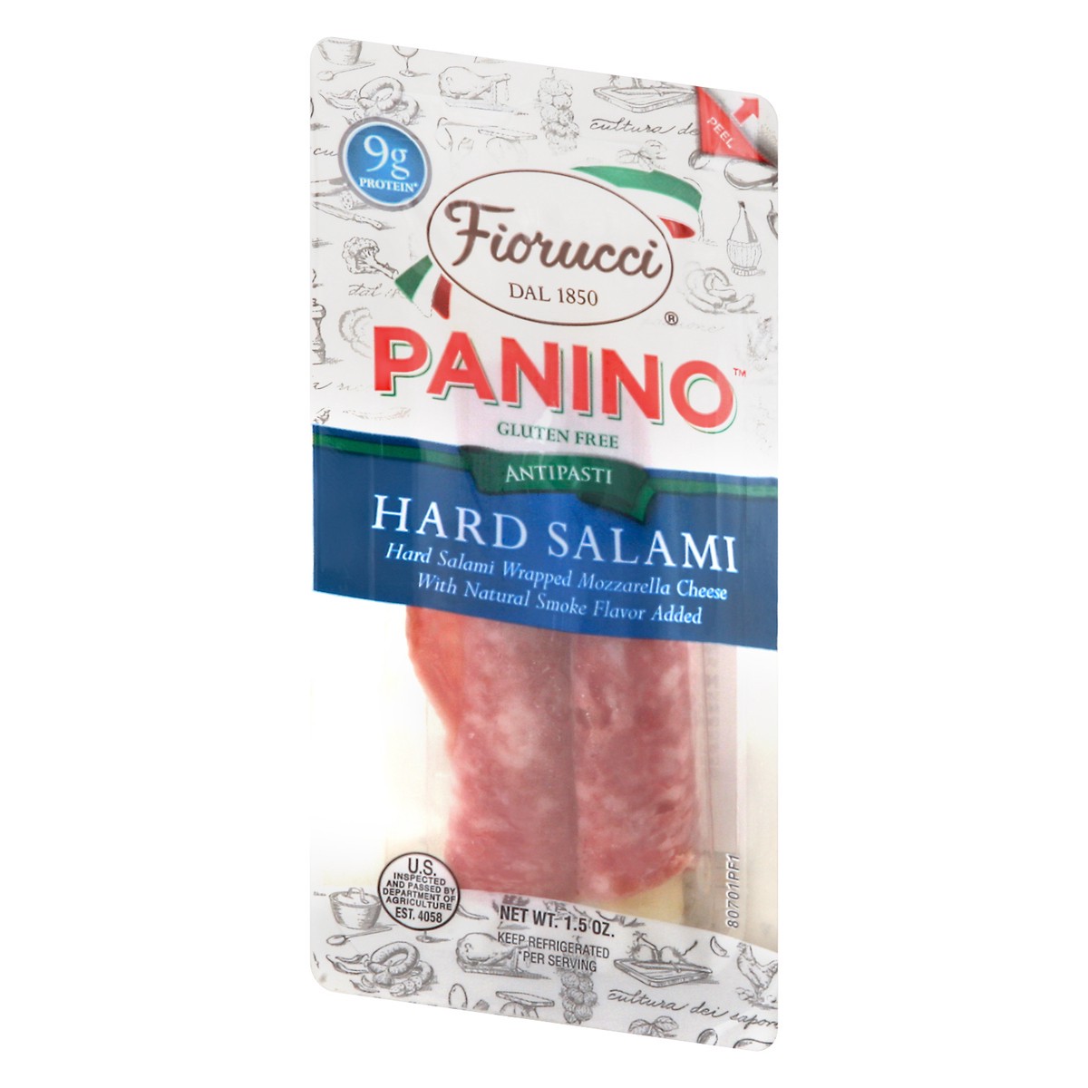 slide 3 of 9, Fiorucci® Panino™ hard salami, 1.5 oz