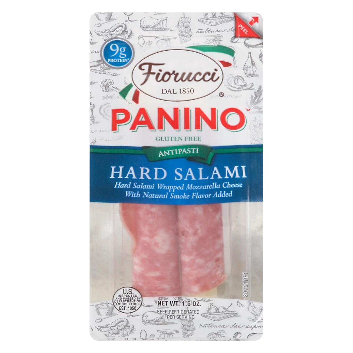 slide 1 of 9, Fiorucci® Panino™ hard salami, 1.5 oz