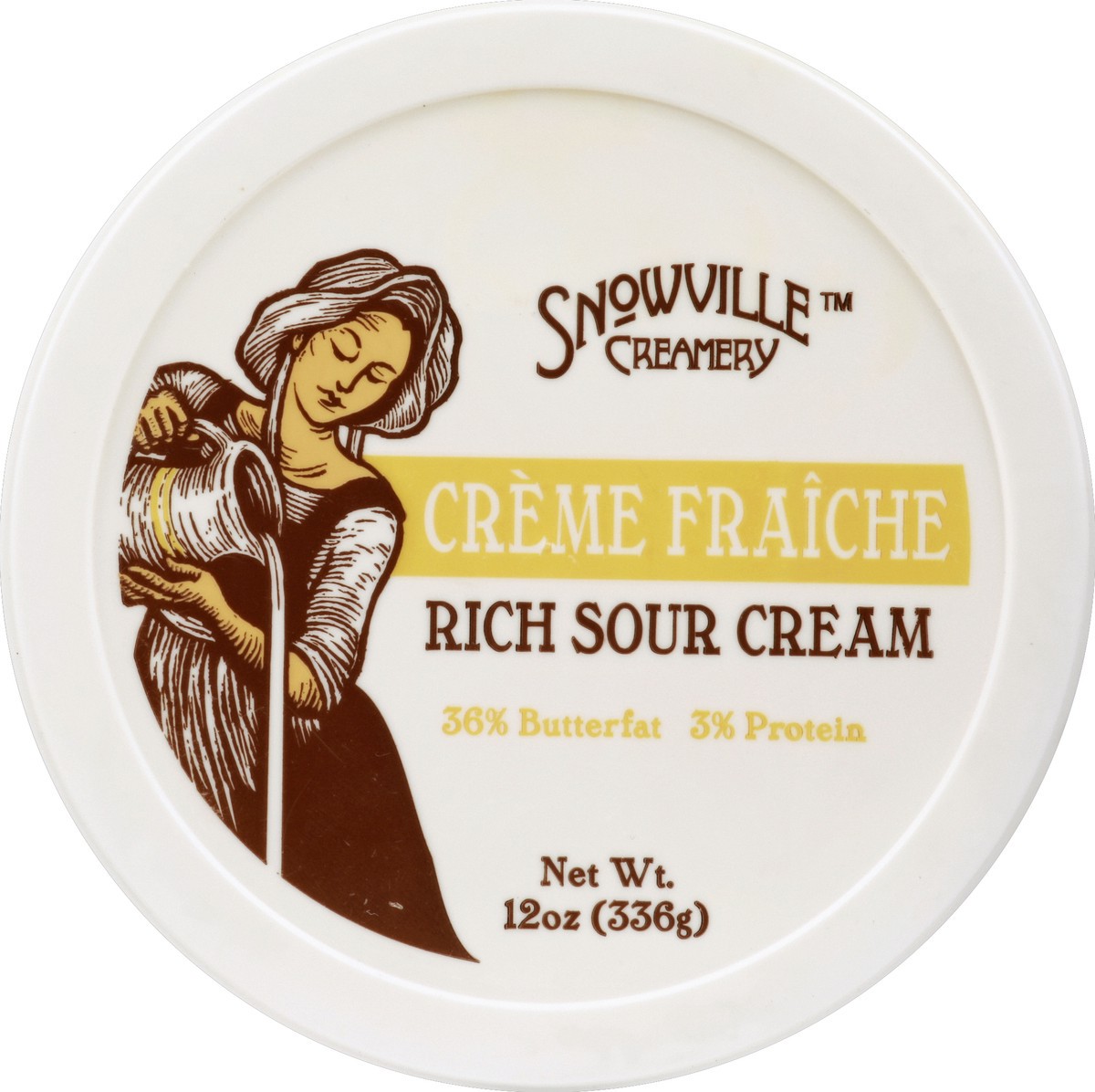 slide 2 of 3, Snowville Creamery Snowville Creme Fraiche 12 Oz, 12 oz