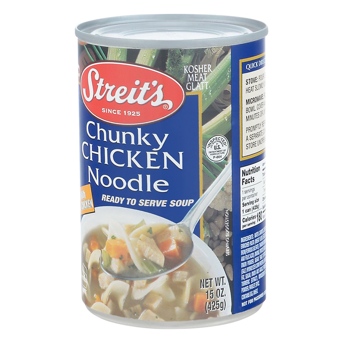 slide 5 of 14, Streit's Chunky Chicken Noodle Ready To Serve Soup 15 oz, 15 oz