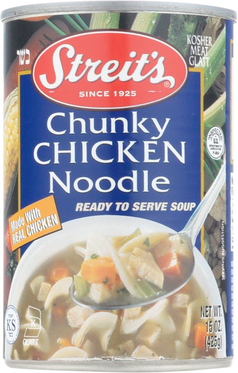 slide 2 of 14, Streit's Chunky Chicken Noodle Ready To Serve Soup 15 oz, 15 oz