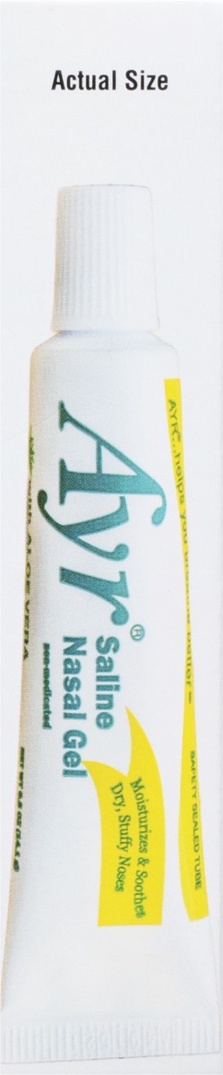 slide 7 of 9, Ayr Saline Nasal Gel with Soothing Aloe, 0.5 oz