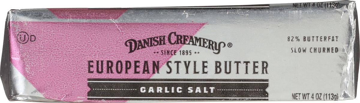 slide 2 of 13, Danish Creamery European Style Garlic Salt Butter 4 oz, 4 oz