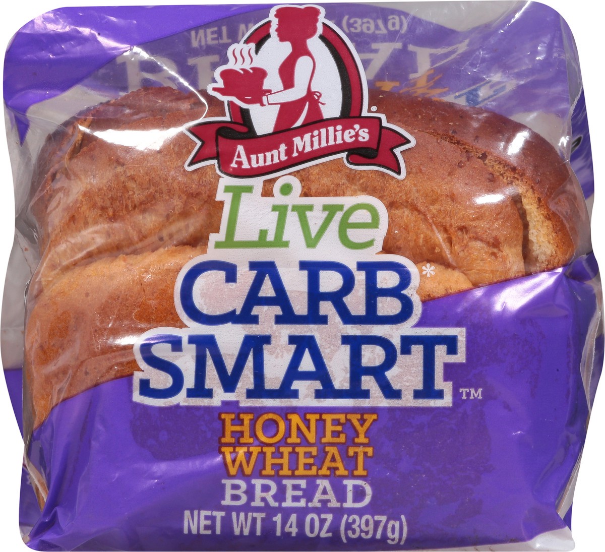 slide 7 of 9, Aunt Millie's Live Carb Smart Honey Wheat Bread 14 oz, 14 oz