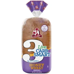Aunt Millie's Live Carb Smart Honey Wheat Bread 14 oz