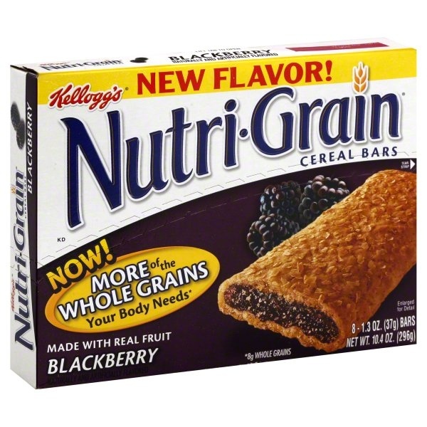 slide 1 of 1, Nutri-Grain Cereal Bars, Blackberry, 8 ct