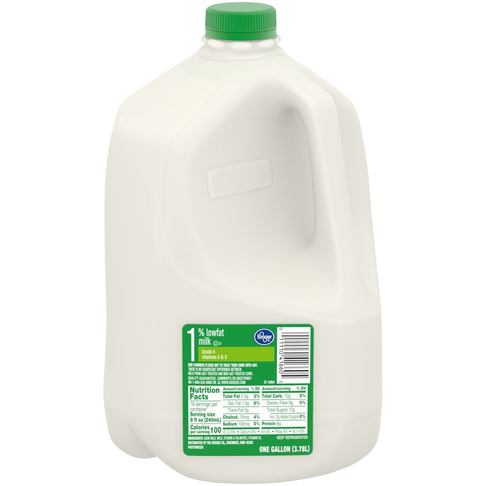 slide 1 of 1, Kroger 1% Lowfat Milk, 1 gal