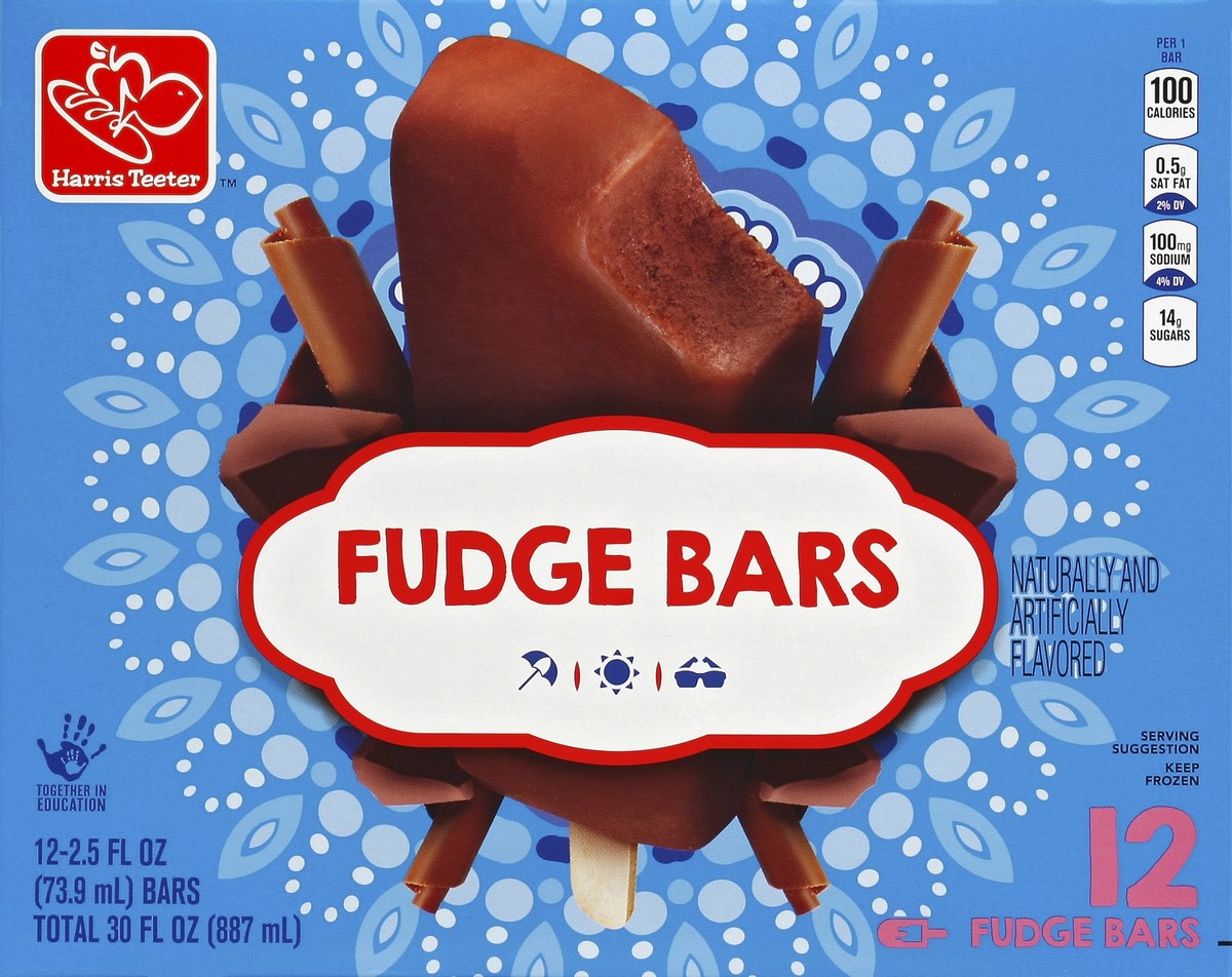 slide 4 of 4, Harris Teeter Fudge Bars, 12 ct