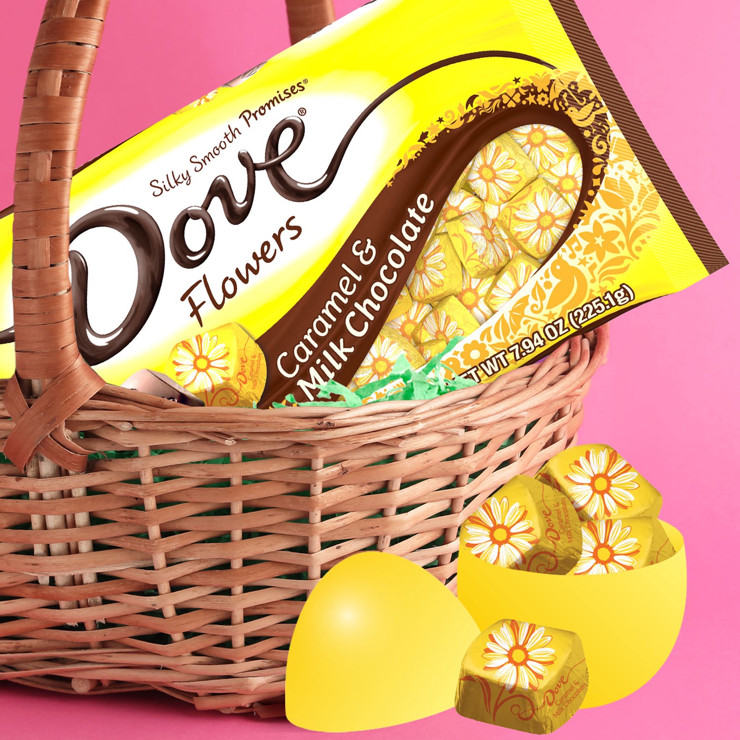 slide 7 of 8, DOVE PROMISES Caramel & Milk Chocolate Easter Candy , 7.94 Oz Bag, 7.94 oz